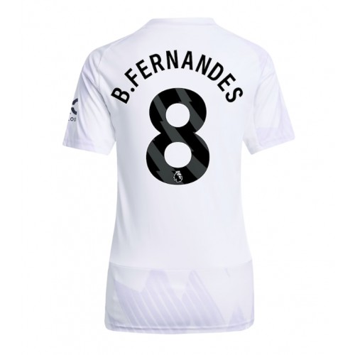 Manchester United Bruno Fernandes #8 Replika Bortatröja Damer 2025-26 Kortärmad Manchester United Bruno Fernandes #8 Replika Bortatröja Damer 2025-26 Kortärmad